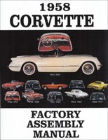 1958 Corvette Fabrik Montage Manuell Gebunden Explodierten Von Chevrolet Teile