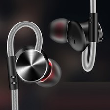 In-Ear Headphones, 3.5mm Wired  Mic for Phones/PC/Tablet - Black, Magnetic Lot