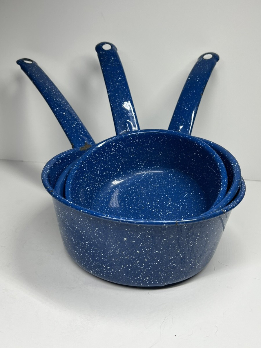 Blue Enamel Camping Cookware