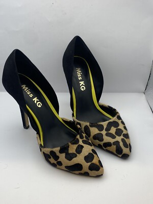 Kitten Heel Kurt Geiger Leopard Shoes Miss KG Shoes Size 4(37