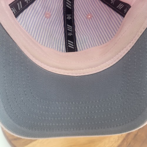 Adidas Pink Three Stripe Cap Adjustable OSFM HAT Women's - Picture 7 of 13