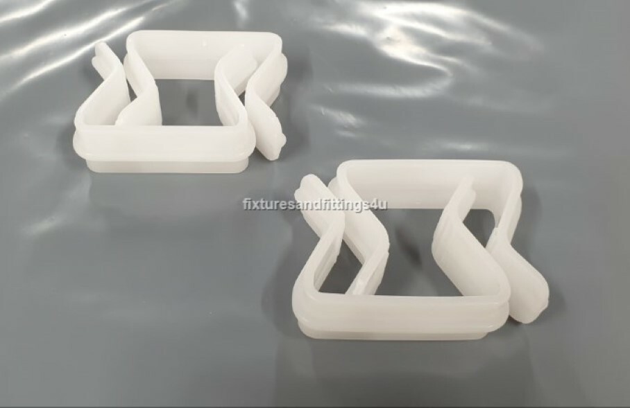 Pack of 4 Divan Base U Clips for bed base replacement clips double