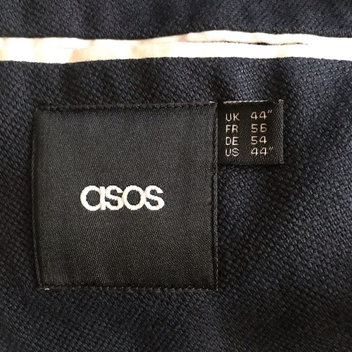 "Blazer de doble pecho azul marino ASOS, 44" - Imagen 3 de 6