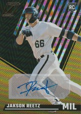 2022 Jakson Reetz RC Panini Chronicles Zenith #6 Rookie Auto - Brewers