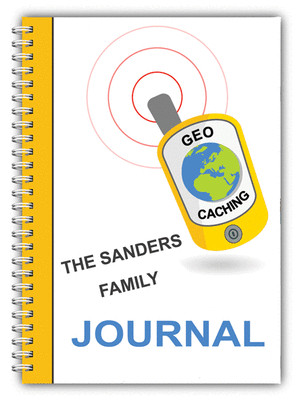 PERSONALISIERTES GEOCACHING NOTIZBUCH NOTIZEN LOGJOURNAL A5 DRAHTGEBUNDEN 100 SEITEN GESCHENK 
