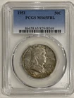1951 P Franklin Half Dollar PCGS MS65 FBL Silver Coin 50C US Mint
