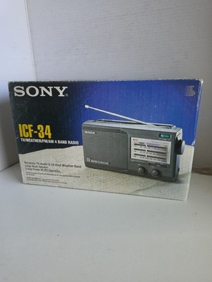 Sony Radio ICF-34 New In Open Box TV, Weather AM/FM