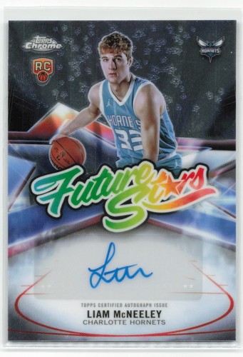 2025-26 Topps Chrome Basketball Future Stars Liam McNeeley Rookie Auto #FS-LMC