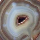 Natural Agate Geode Crystal Rock Blue Brown Polished — photo 7