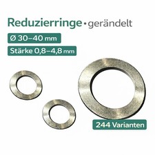 Reduzierring 30-40mm, Distanzring Kreiss&auml;geblatt H7, Adapterring ger&auml;ndelt Ring