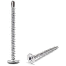  90Pcs  8 X 2 410 Stainless Steel Self Tapping Screws for Metal Plastic  Wood,