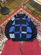 Vntage Carlo Colucci Knit Sweater Geometric Abstract 3D Size 52 L 