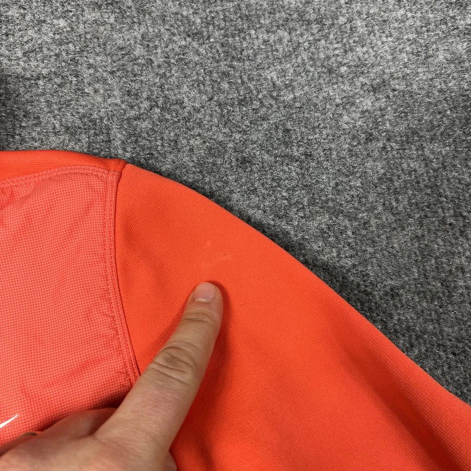 Nike Therma-Fit куртка женщин XS оранжевый полный молнии работает флис Athletic трек - Изображение 2 из 4