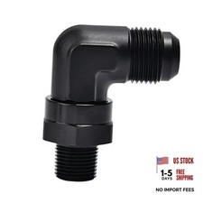 10AN Male Flare to 3/8" NPT 90 Degree Swivel Fitting Adapter 10AN to 3/8"NPT