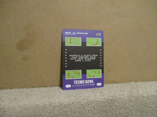 BO JACKSON BATTLE ARENA TECMO BOWL BONUS PLAY BACK IN ROTATION PL6 PL-6 SSP