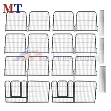 Dog Playpen 24 Inch 16 Panel Heavy Duty Pet Playpen Dog Exercise Pen Cat Fence