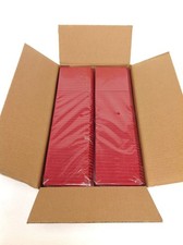 Box of 300 New Red 2-Sided Rigid Vertical Multi-Card Badge Holders 1840-3086