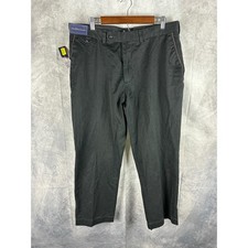 Polo Ralph Lauren Mens Black Cotton Chino Pants 38x30 NWT Flat Front Trousers