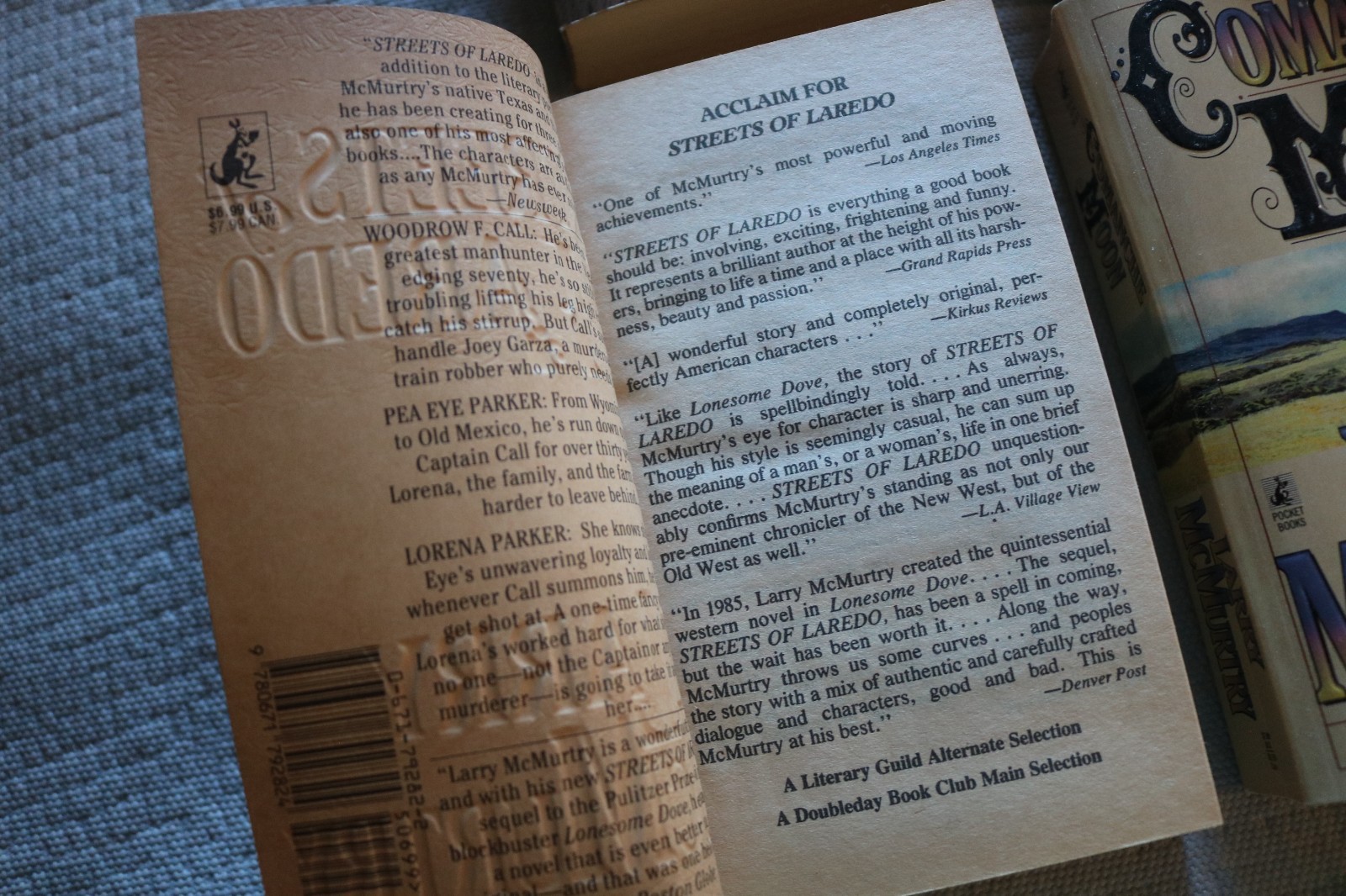 4 Larry McMurtry Lonesome Dove Series all paperback book + FREE new DVD