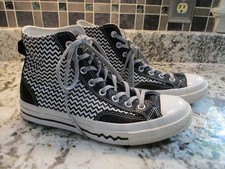 Converse Chuck 70 Black White Leather  Canvas High top shoe size 10