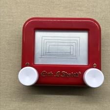 Spin Master Etch-A-Sketch Classic Mini Pocket Version Red Drawing Toy Art Kids 