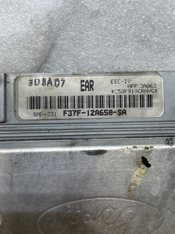 1993 FORD EXPLORER ECM ECU módulo de controle de motor F37F-12A650-SA OEM (22 R) - Imagem 4 de 4