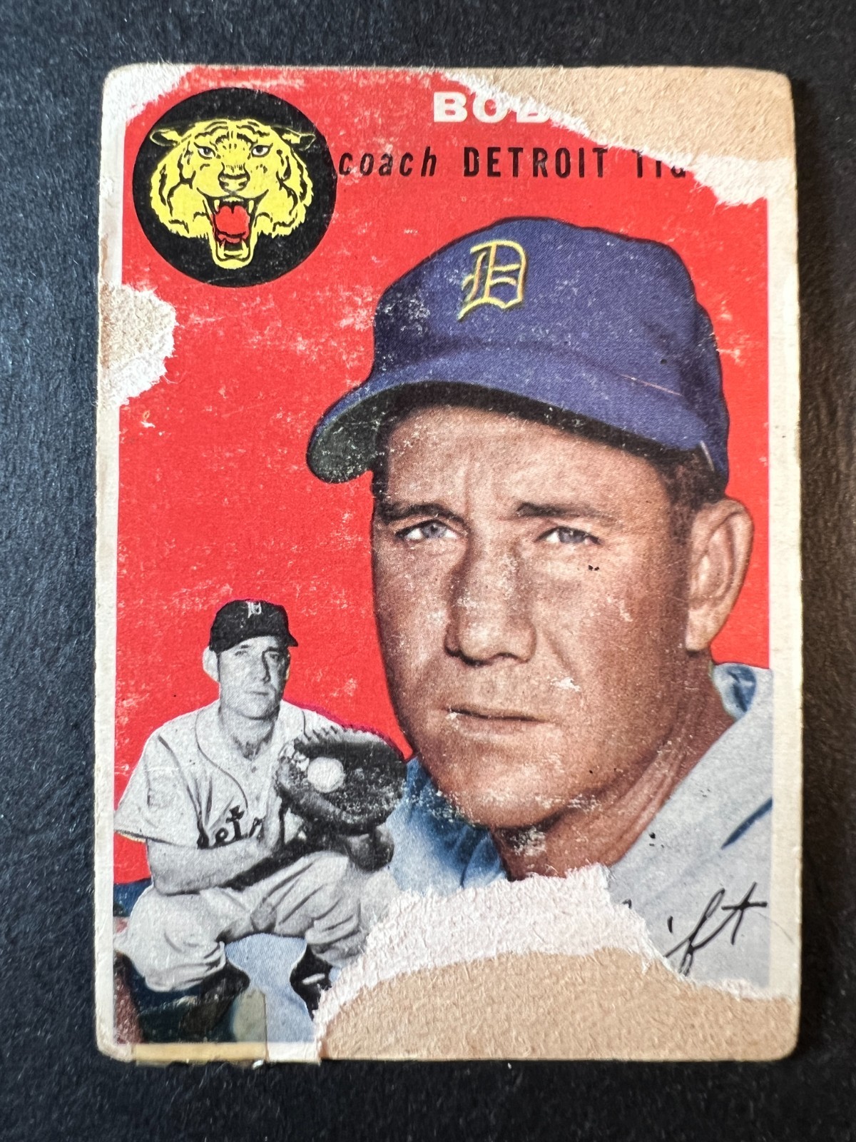 1954 Topps Bob Swift #65 poor, paper loss - 50% off 5 or more under $5