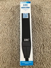 JJC Black Adjustable Neoprene Neck Strap Shoulder Belt for Canon DSLR SLR Camera
