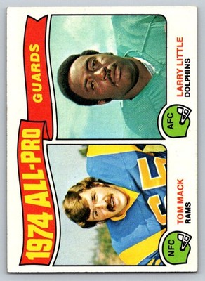 1974 All-Pro Guards (Tom Mack / Larry Little) 1975 Topps #203