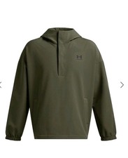 NEW Under Armour Jacket Mens Sz Medium Green UA Vibe StormShell Hooded Pullover