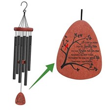 Memorial Wind Chimes for Outside- Sympathy Gift for Loss of Mom or Dad,