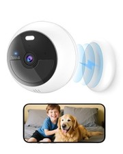 Noorio B200 Security Camera Wireless Outdoor Magnetic, 1080p Cameras White