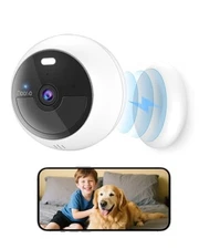 Noorio B200 Security Camera Wireless Outdoor Magnetic, 1080p Cameras White