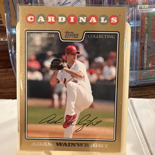 Adam Wainwright [Gold] #244 2008 Topps card