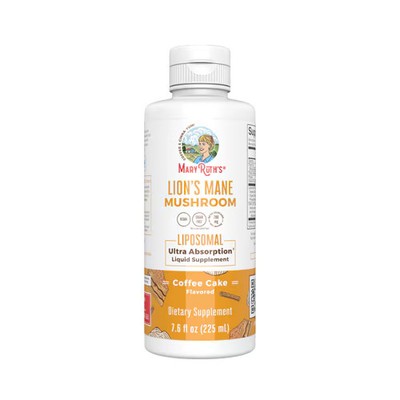 Worldwide 2 X MaryRuth's Organic Lions Mane Mushroom Liposomal Liquid - Sugar