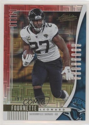 2019 Panini Absolute Red Squares 91/100 Leonard Fournette #37 1o3