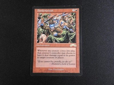 Pandemonium MP [Exodus] #1 Mtg Magic Free Tracking!
