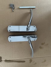 Smith & Locke Corfe Fire Rated Latch Lever Door Handles Pair Polished Chrome