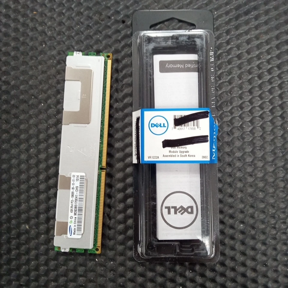 Lot of 12 DELL 4G M393B5170EH1- CH9 PC3-10600R  REGISTERER MEM 133MHZ in swapbox - Image 3 of 4