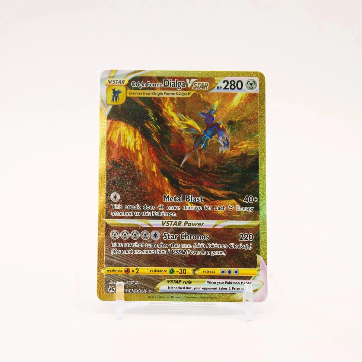 25+ Origin Forme Dialga VSTAR GG68/GG70 Crown Zenith: Galarian