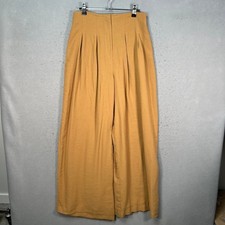 Asos Edition Womens Size 6 High-Waisted Pleated Tan Wide-Leg Pants