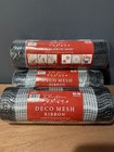 Lot of 3 NEW Rolls 10” x 30 Feet 2 Deco Mesh 1 Pull N Puff for Crafts Christmas