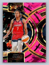 2024 Panini Select WNBA Ariel Atkins #153 Prizms Pink Ice Washington Mystics