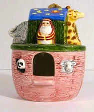 Vintage Noah's Ark Ceramic Birdhouse, Decorative, Animals