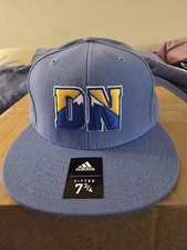 Vintage Adidas Denver Nuggets Classic Logo Fitted Hat 7 3/4 Baby Blue