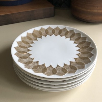 Bjorn Wiinblad Rosenthal Marquis Lotus Gold Porcelain Salad Plates Germany - 5