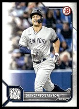 Giancarlo Stanton 2022 Bowman #61 New York Yankees FREE SHIPPING AutographDen