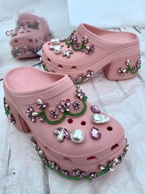 Simone Rocha xCrocs Rhinestone Siren Platform Collaboration UK W5/ EUR 37-38