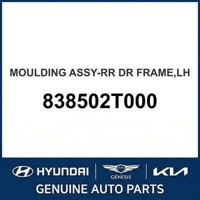 2011-2015 Kia Optima Moulding Assembly-Rear Dr Frame OEM New 838502T000