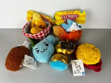 Lot Of (6) Bark Box SMALL Dog Toys NWT  Turkey Leg, Mac & Cheese, Queso